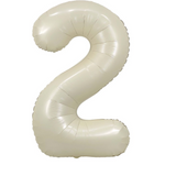 Ballon Mylar Chiffre 34 pouces : CRÈME