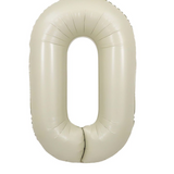 Ballon Mylar Chiffre 34 pouces : CRÈME