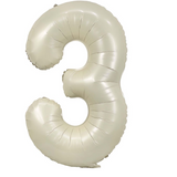 Ballon Mylar Chiffre 34 pouces : CRÈME