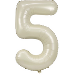 Ballon Mylar Chiffre 34 pouces : CRÈME