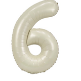 Ballon Mylar Chiffre 34 pouces : CRÈME