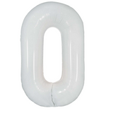 Ballon Mylar Chiffre 34 pouces : BLANC