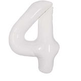 Ballon Mylar Chiffre 34 pouces : BLANC