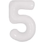 Ballon Mylar Chiffre 34 pouces : BLANC