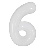 Ballon Mylar Chiffre 34 pouces : BLANC