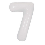 Ballon Mylar Chiffre 34 pouces : BLANC