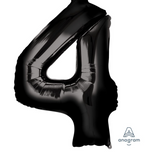 Ballon Mylar Chiffre 34 pouces : NOIR