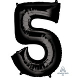 Ballon Mylar Chiffre 34 pouces : NOIR