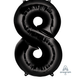 Ballon Mylar Chiffre 34 pouces : NOIR