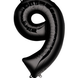 Ballon Mylar Chiffre 34 pouces : NOIR