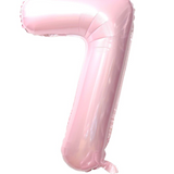 Ballon Mylar Chiffre 34 pouces : ROSE PÂLE