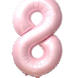 Ballon Mylar Chiffre 34 pouces : ROSE PÂLE