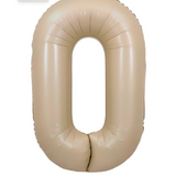 Ballon Mylar Chiffre 34 pouces : caramel rosé