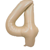 Ballon Mylar Chiffre 34 pouces : caramel rosé