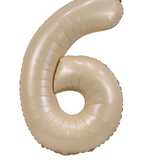 Ballon Mylar Chiffre 34 pouces : caramel rosé