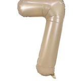 Ballon Mylar Chiffre 34 pouces : caramel rosé