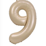 Ballon Mylar Chiffre 34 pouces : caramel rosé