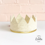 Couronne de fête : Lin & crème