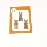 Autocollants amovibles : vinyle LAPIN PETIT (3un/pqt)