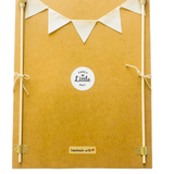 Décoration gâteau (CAKE TOPPER) : FANION CRÈME FANCY LITTLE DAY