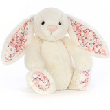 Peluche Lapin blanc et fleurs - 12 pouces (Moyen)