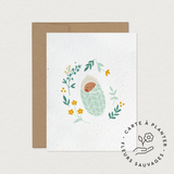 Carte de souhaits – Petit cocon (à planter)