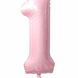 Ballon Mylar Chiffre 34 pouces : ROSE PÂLE