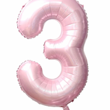 Ballon Mylar Chiffre 34 pouces : ROSE PÂLE