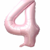 Ballon Mylar Chiffre 34 pouces : ROSE PÂLE