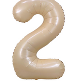 Ballon Mylar Chiffre 34 pouces : caramel rosé