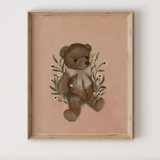 Illustration Pinky bear (ourson rose)