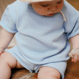 Ensemble 2 pièces en tricot de coton - To the sea - OCÉAN BLEU