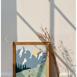 La femme forêt Affiche - 8 X 10 - Trail running en montagnes