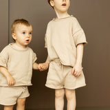 Ensemble 2 pièces en tricot de coton - To the sea - SAND