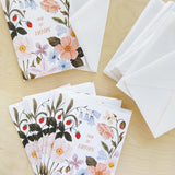 Carte de souhaits - Marie-Lise Illustration - Des fleurs pour maman