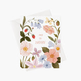 Carte de souhaits - Marie-Lise Illustration - Des fleurs pour maman