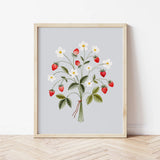 Affiches 8 X 10 - Marie-Lise Illustration - Bouquet de fraises