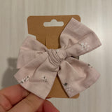 Boucle cheveux vieux rose