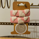 Barrettes cheveux rose (ensemble de 2)