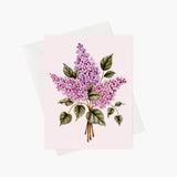 Carte de souhaits - Marie-Lise Illustration - Bouquet de lilas